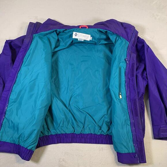 VTG Columbia Jacket Mens XL Purple Bugaboo 90’s Ski Soft Shell Radial Sleeve U36 - Picture 10 of 16